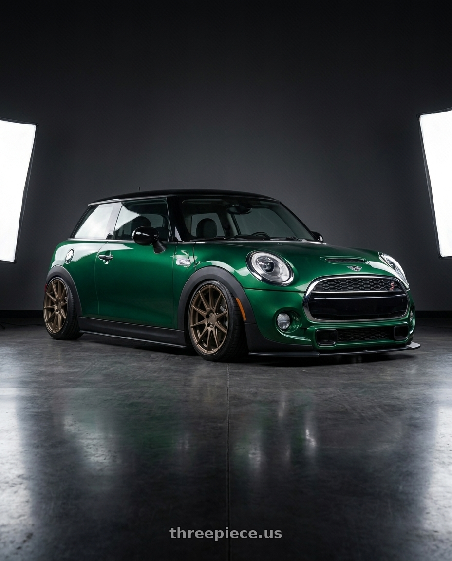 2018 Mini cooper s with Aodhan AH09 5x112 18x8.5 +35 Matte Bronze wheels