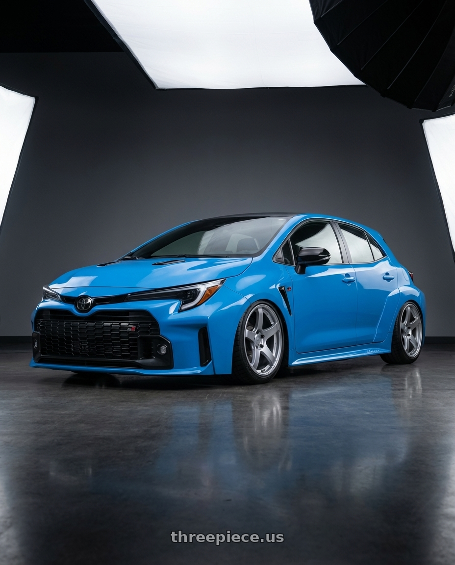 2024 Toyota GR Corolla with Ssr Gtv01 5x114.3 18x8.5+40  GLARE SILVER wheels