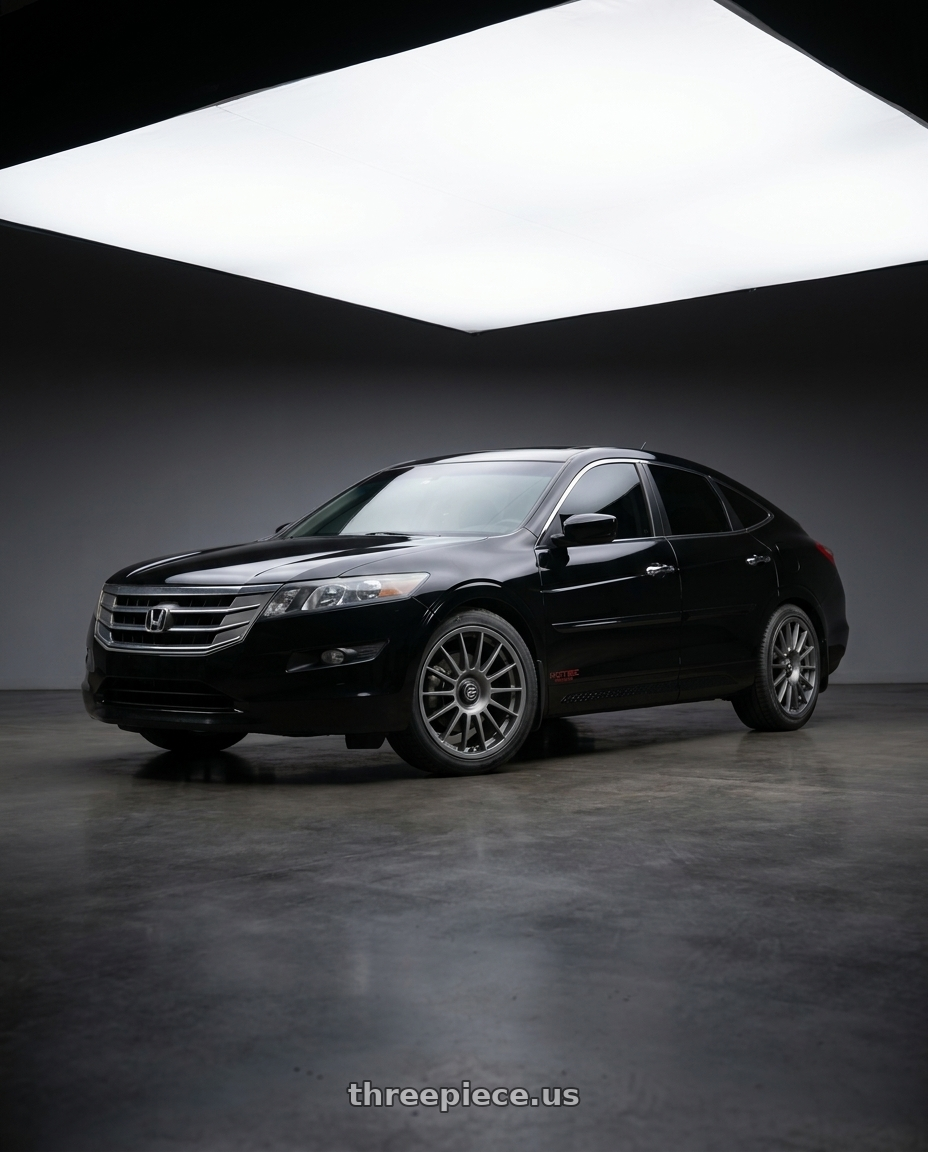 2010 honda crosstour with fifteen52 PODIUM 5x114.3 / 5x120 19x8.5 +35 FROSTED GRAPHITE (SATIN GREY) wheels