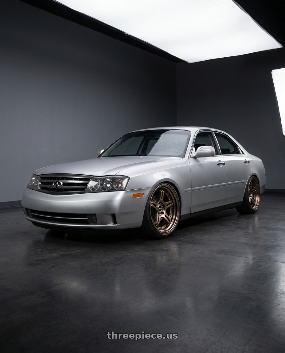 2004 Infiniti M45 with SSR Professor SPX STD 5X100 20X9.5+30 SL Disk High Metal Bronze wheels