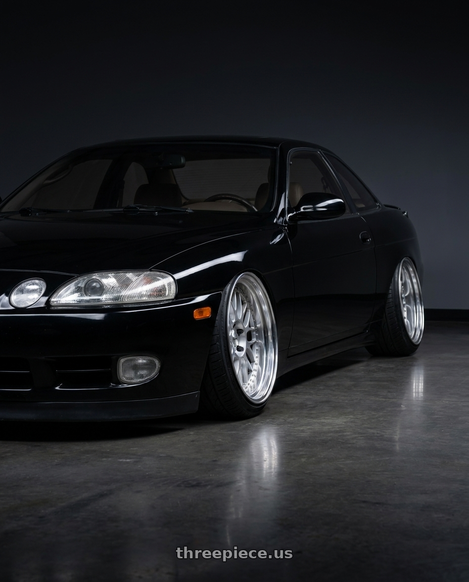 1992 lexus sc400 with Work Meister M1 3p 5x114.3 18x9+38 O Disk Silver wheels