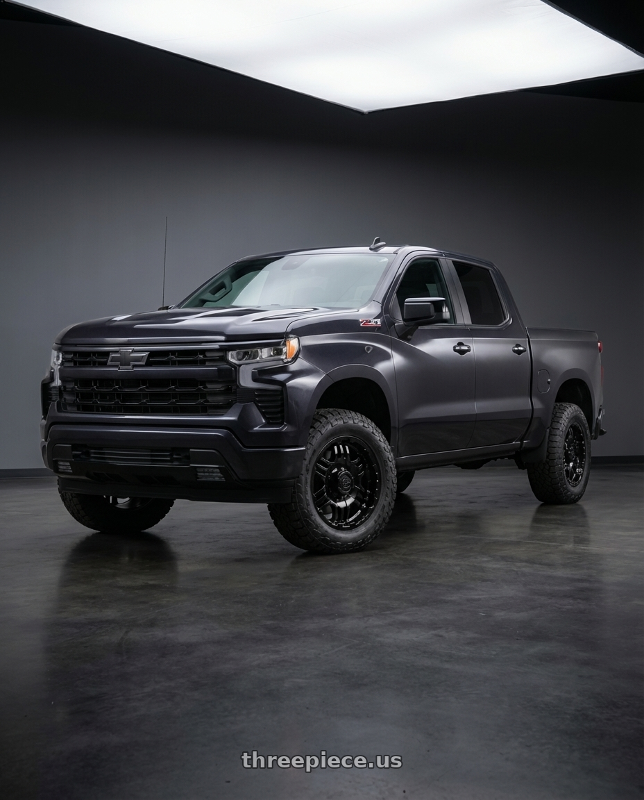 2023 Chevrolet Silverado 1500 with Gear Off Road 713B 6x139.7 20x9 +10 Gloss Black wheels