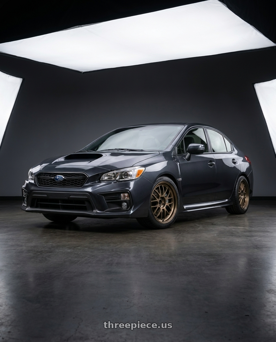2018 Subaru wrx Limited with Volk Racing 21A 5x114.3 18X8.5+34  Bronze wheels