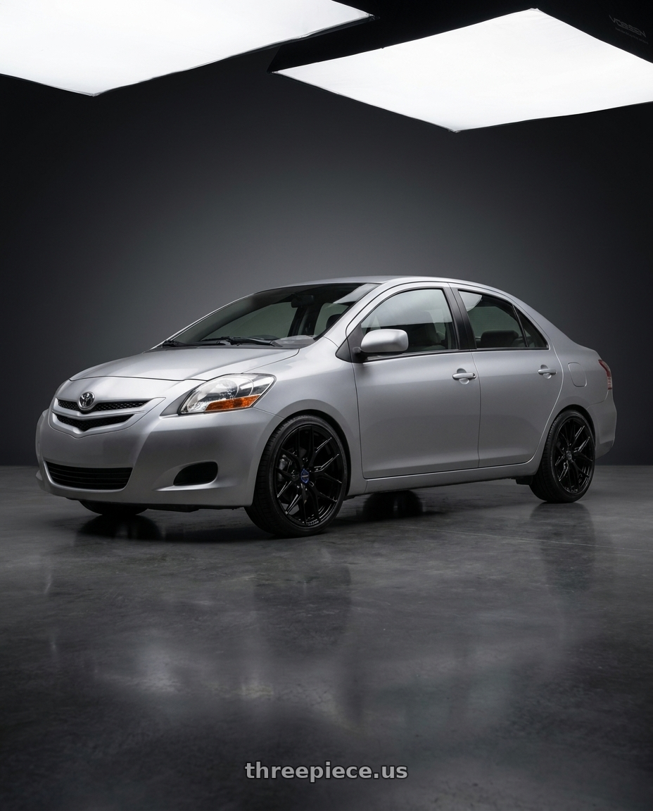 2007 Toyota Vios with VOSSEN HF6-4 6X139.7 18x9 +0 GLOSS BLACK wheels
