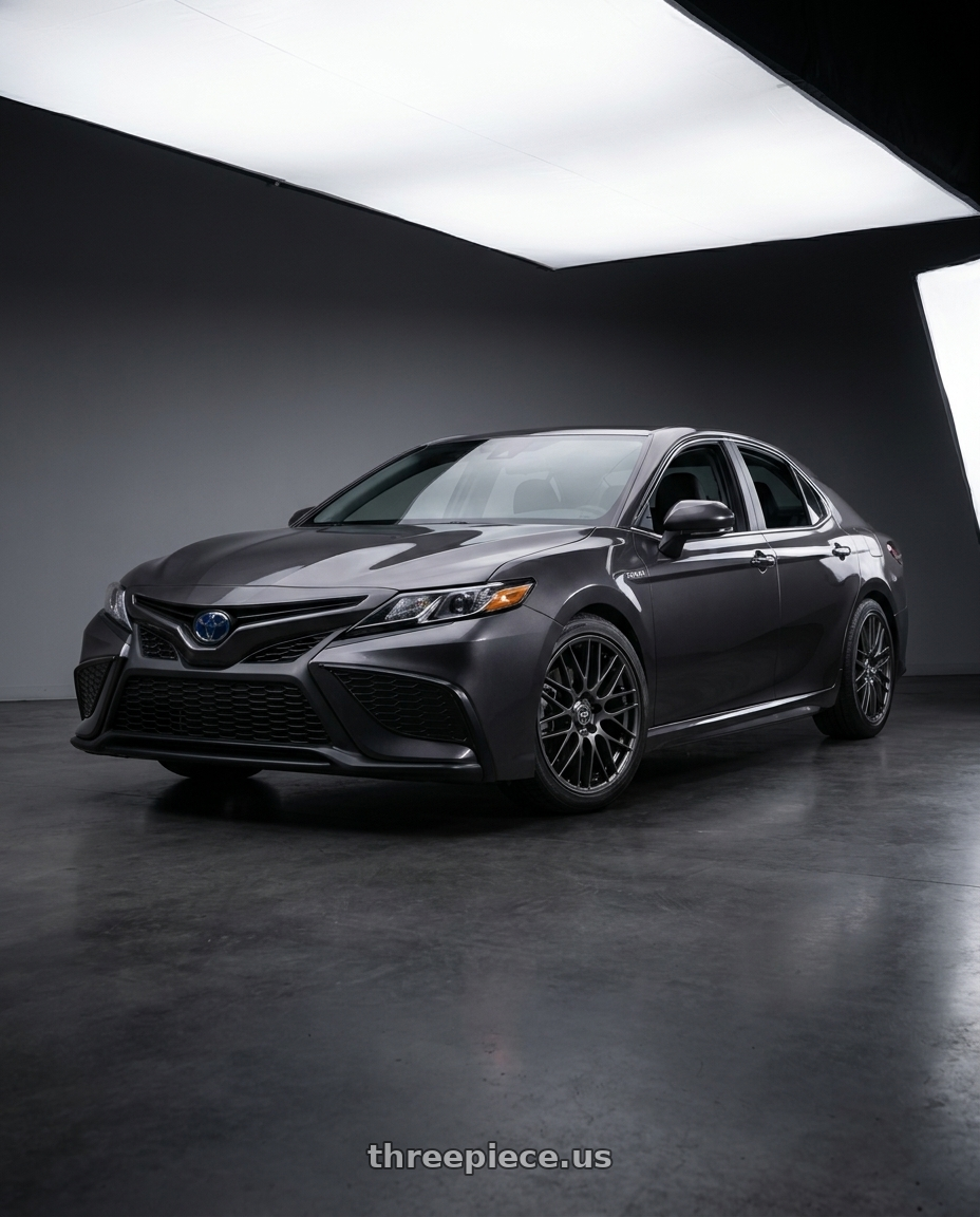 2021 Toyota Camry Hybrid LE with Enkei EKM3 5x114.3 18x7.5+45 Gunmetal wheels