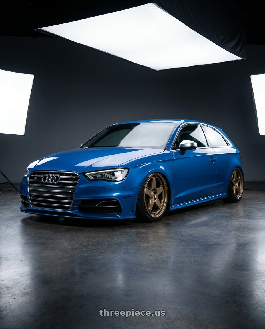 2019 Audi S3 8V with Kansei K12B KNP 5X112 18x8.5 35 Bronze wheels