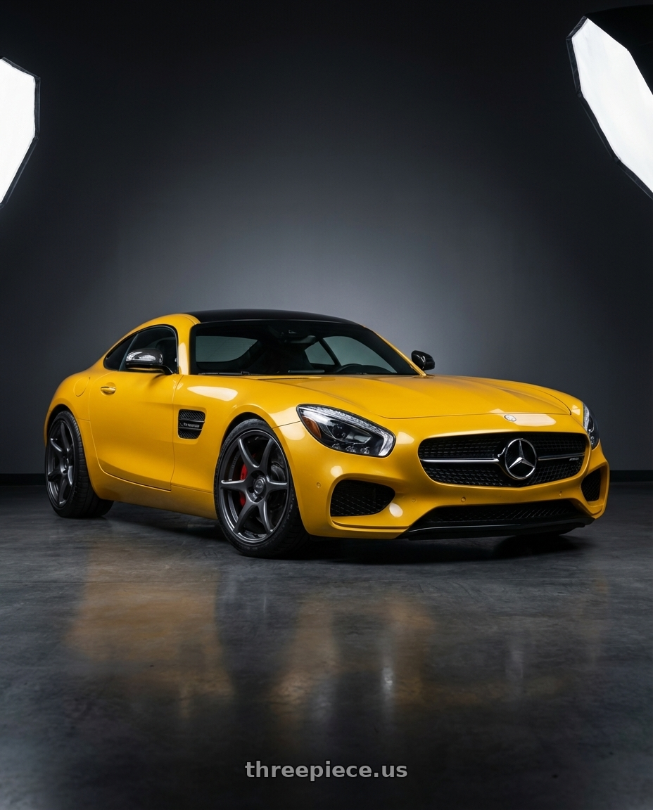 2019 Mercedes-Benz AMG GT with Kansei K11G Tandem 5X112 19x9.5 22 Gunmetal wheels