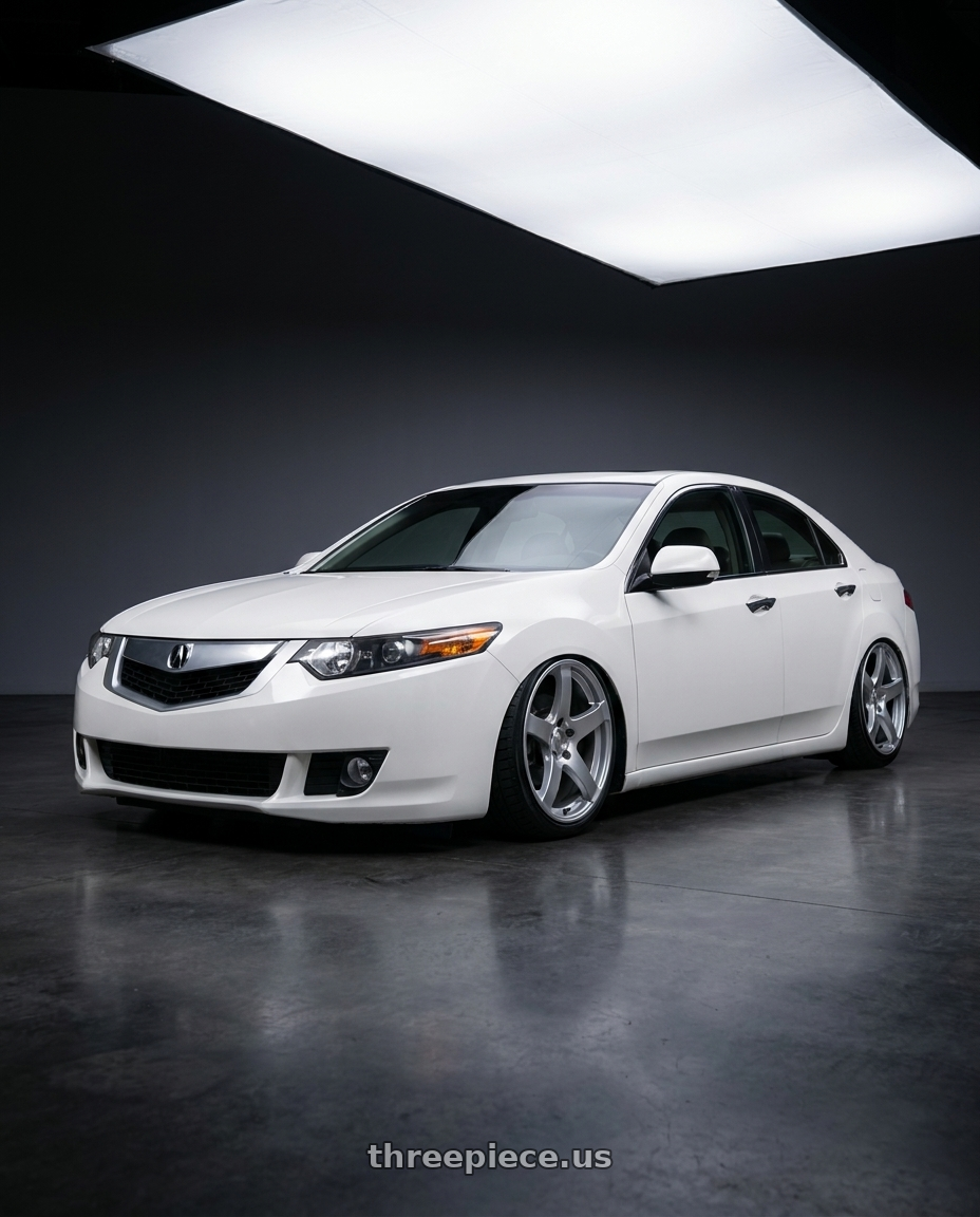 2013 Acura TSX with Ssr Gtv01 5x114.3 18x8+35  GLARE SILVER wheels