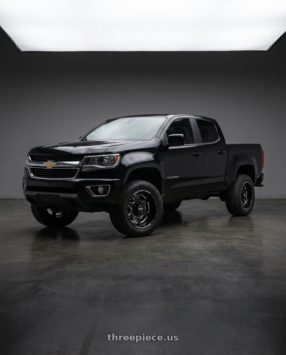 2016 chevy colorado with WELD Off-Road Aragon 6x135 20x12 -44 Gloss Black/Milled wheels