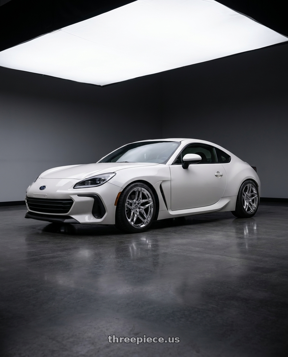 2023 Subaru BRZ  with Heritage Wheel EBISU MonoC 5x100 18x9.5+38 Chrome wheels