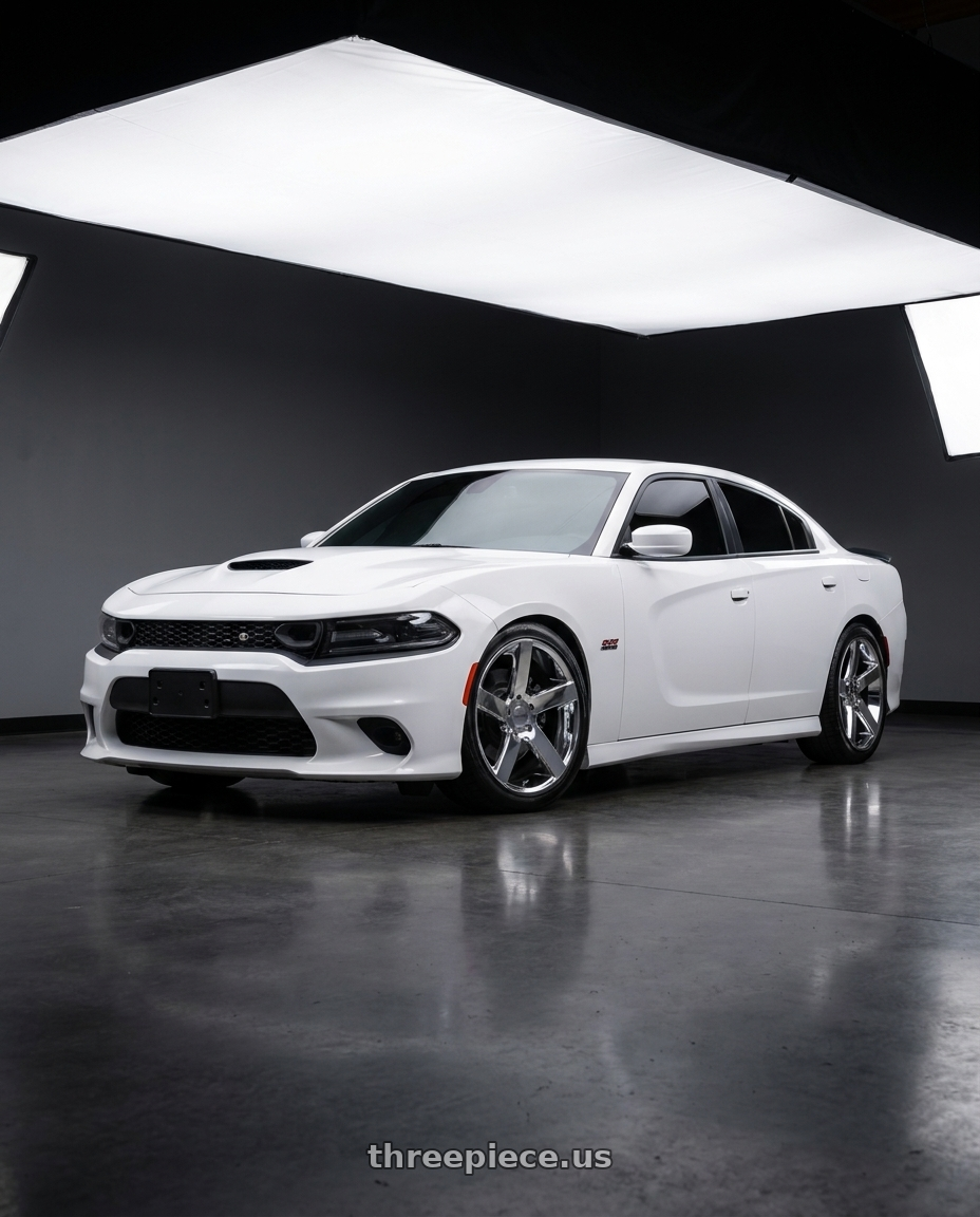2021 Dodge Charger SXT with Vision Street-Designs 472 Switchback 5x115 20x9+15 Chrome wheels