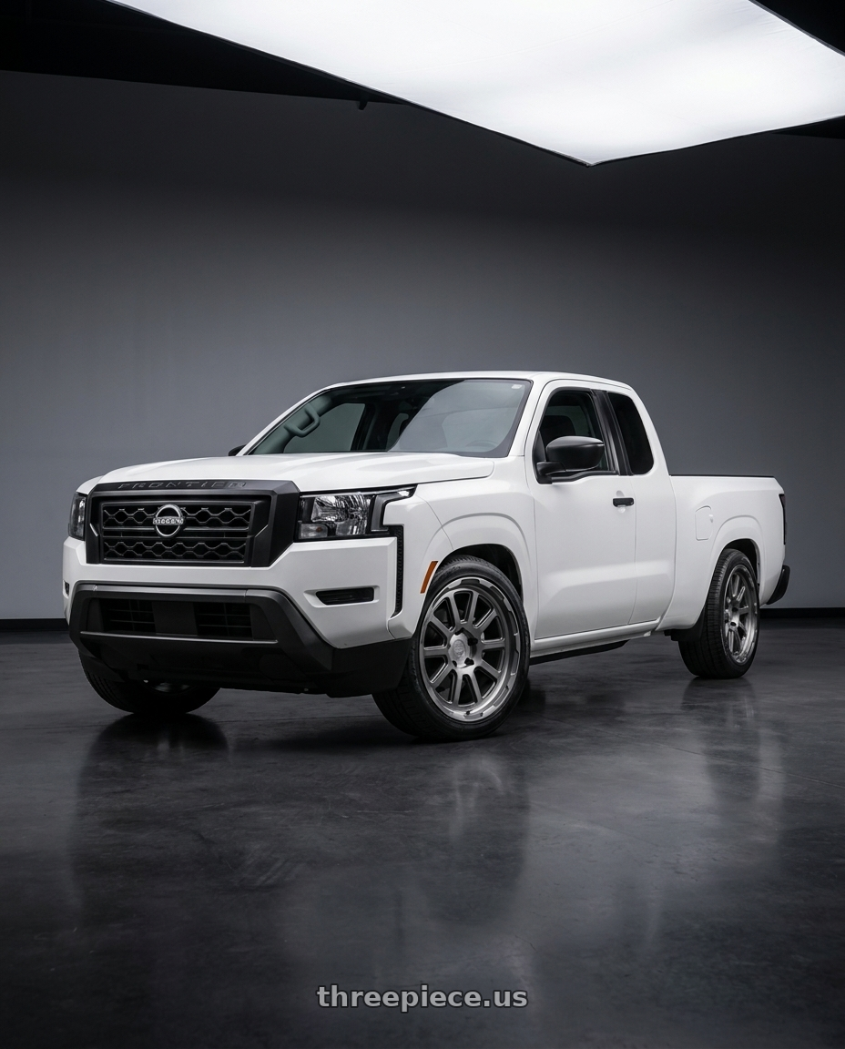 2025 nissan frontier king cab with Black Rhino CHASE 6X139.7 20X9 +12 BRUSHED GUNMETAL wheels