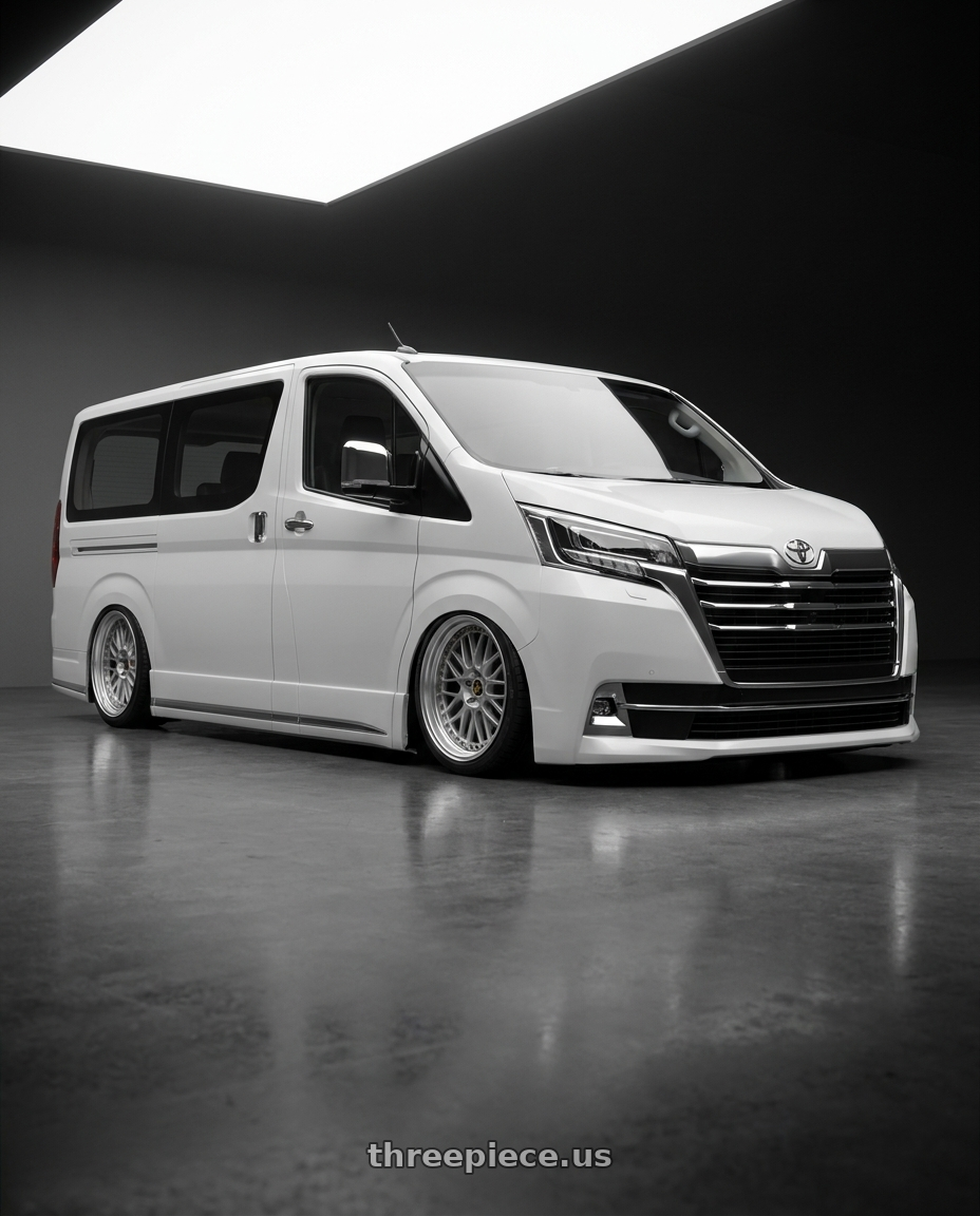 2026 Toyota Granvia  with Work Vs-Xx 5x100 18x7+51 A Disk Light Grey Silver wheels