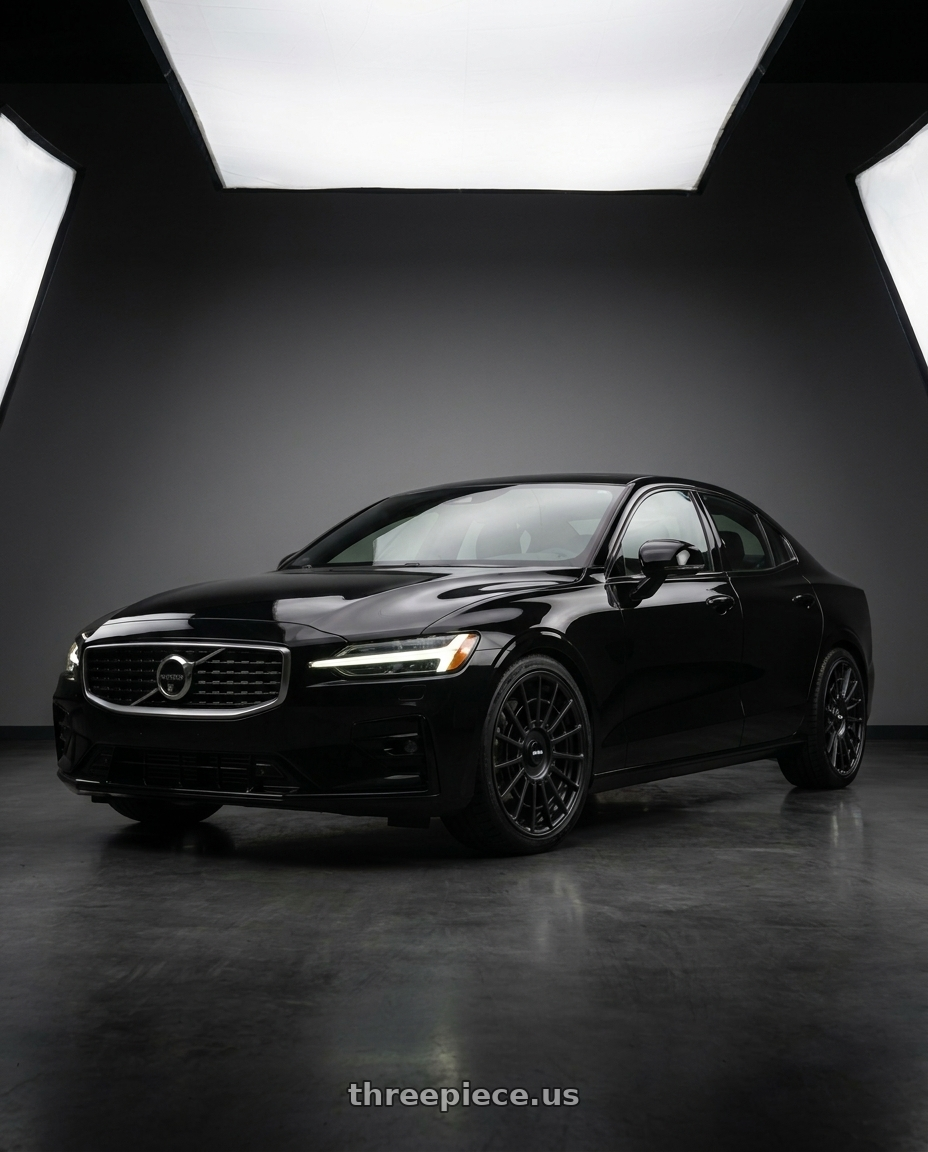 2020 Volvo s60 with Rotiform 1PC R142 LAS-R 5X108/5X120 19X8.5 +45 MATTE BLACK wheels