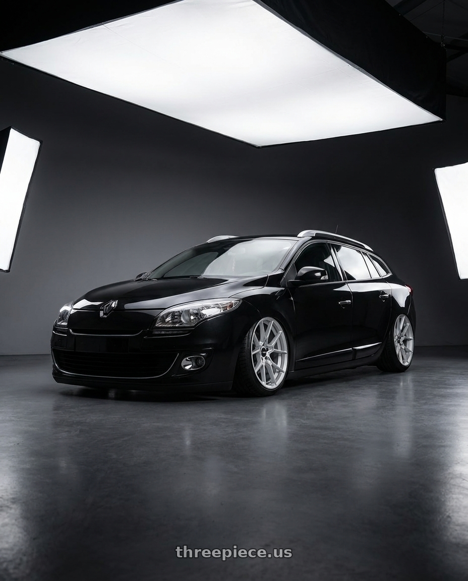 2013 Renault Megane Grandtour with Rotiform RC199 KPR 5X120 20x9 +38 SILVER wheels