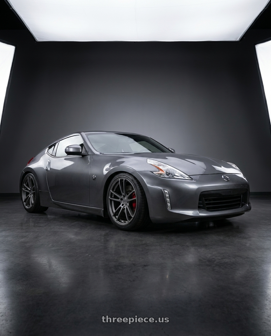 2020 Nissan 370Z Sport Touring with American Racing AR941 MACH FIVE 5X114.3 19X9 +30 GRAPHITE wheels