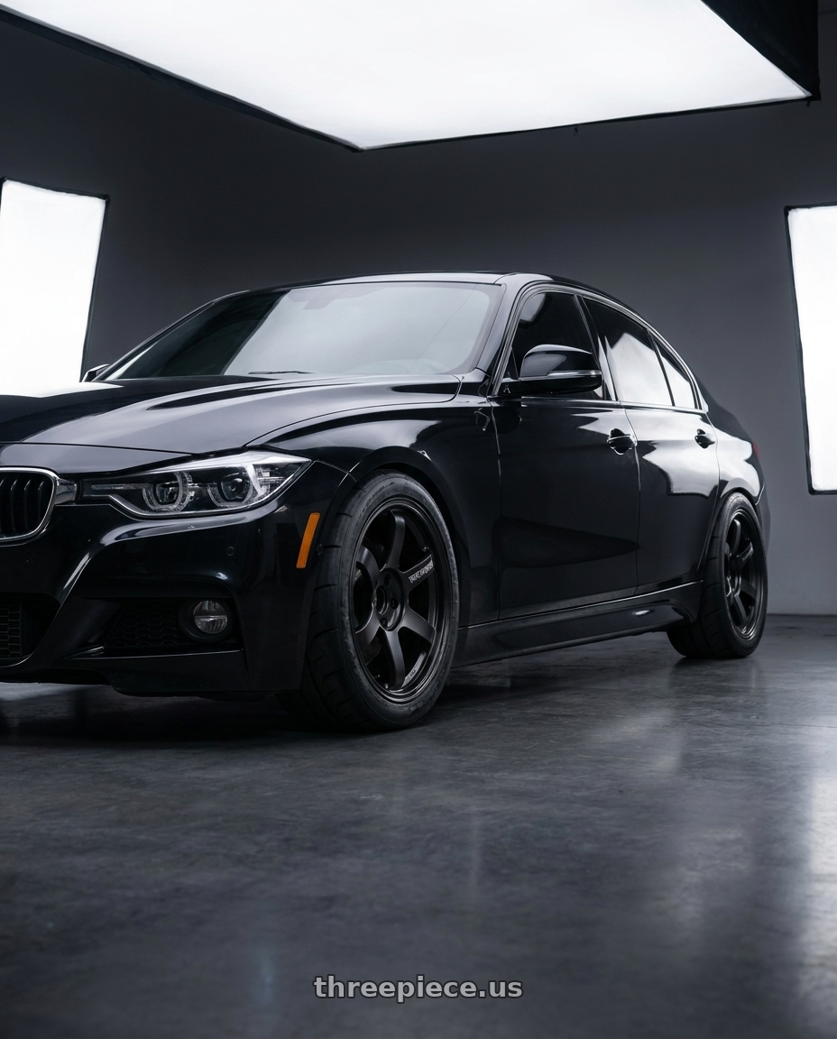 2016 BMW 340i with Volk Racing TE37 SAGA S-PLUS BLACK SHADOW 5x120 18x10+40 Matte Translucent Black wheels