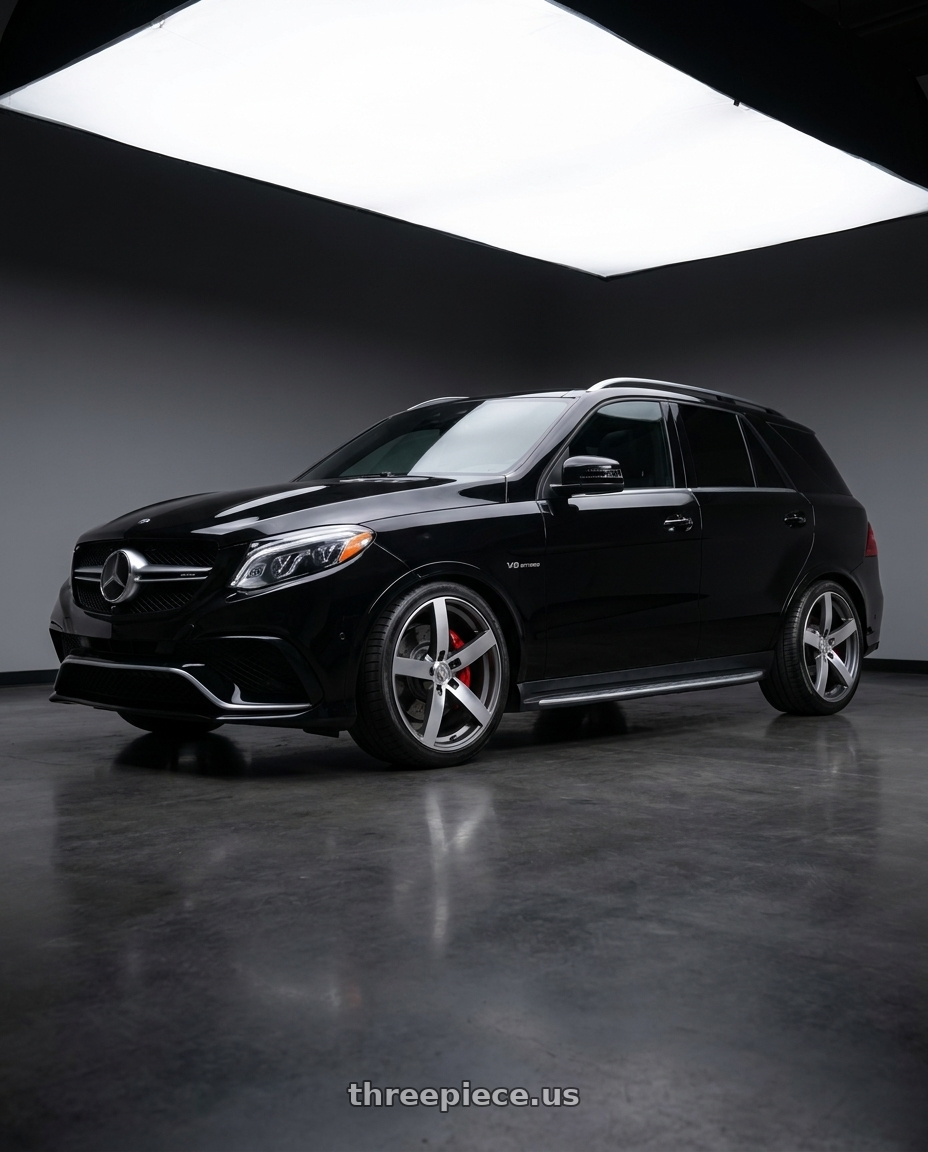 2018 Mercedes-Benz GLE 63 AMG with Mandrus ARROW 5X112 20X8.5 +35 GUNMETAL W/ MIRROR CUT FACE wheels