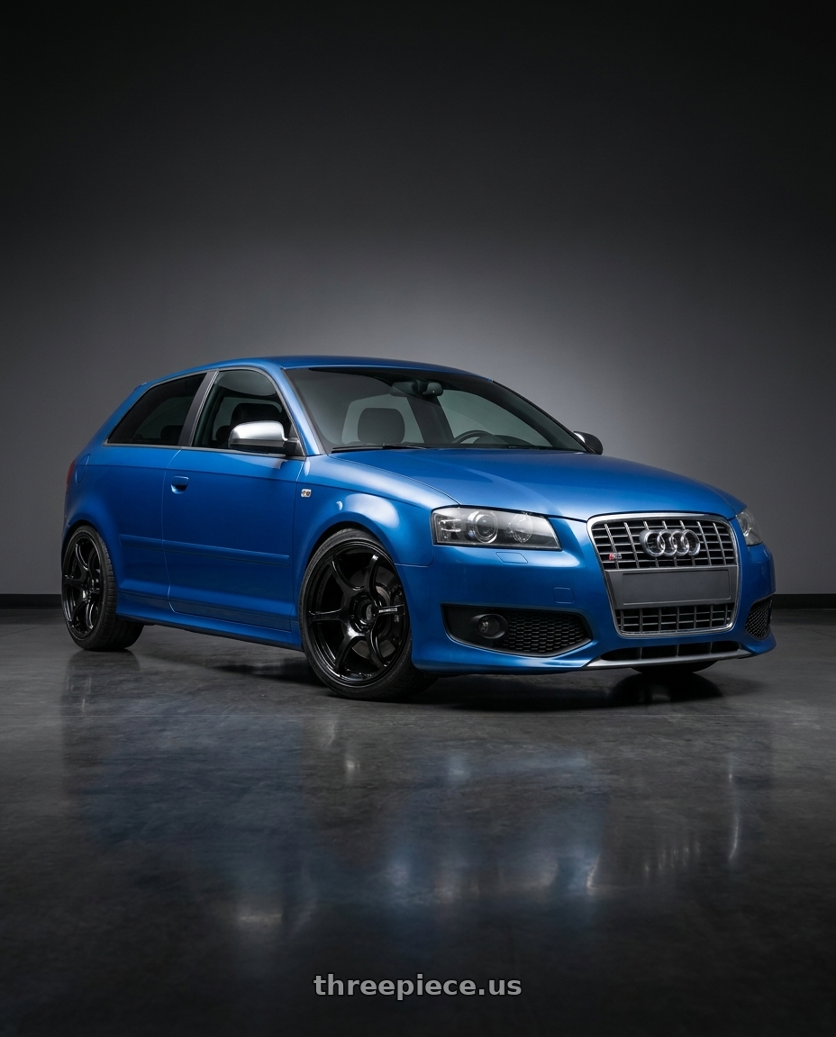 2019 Audi S3 8V with Advan RGIII 5x112 18x8+50 Gloss Black wheels