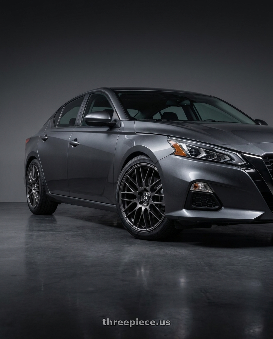 2021 Nissan Altima SV with Enkei EKM3 5x114.3 18x8+40 Gunmetal wheels