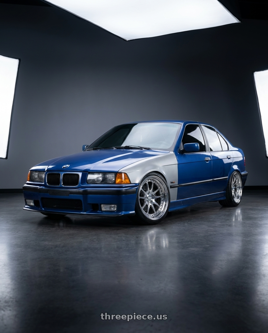 1997 bmw 3 series with CCW CZ05 5x120 17x9.5 +30 Polished wheels