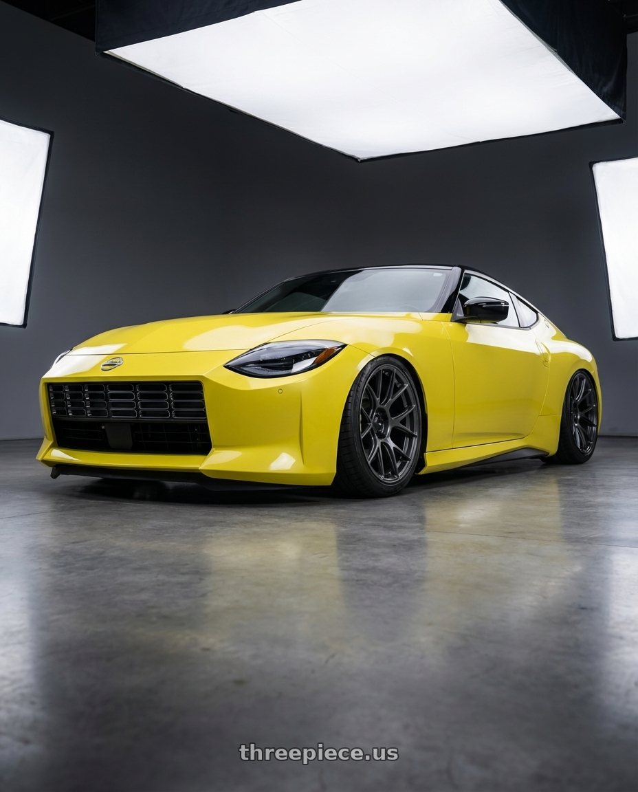 2024 Nissan Z with Konig Ampliform 5x114.3 19x9.5+25 Dark Metallic Graphite wheels