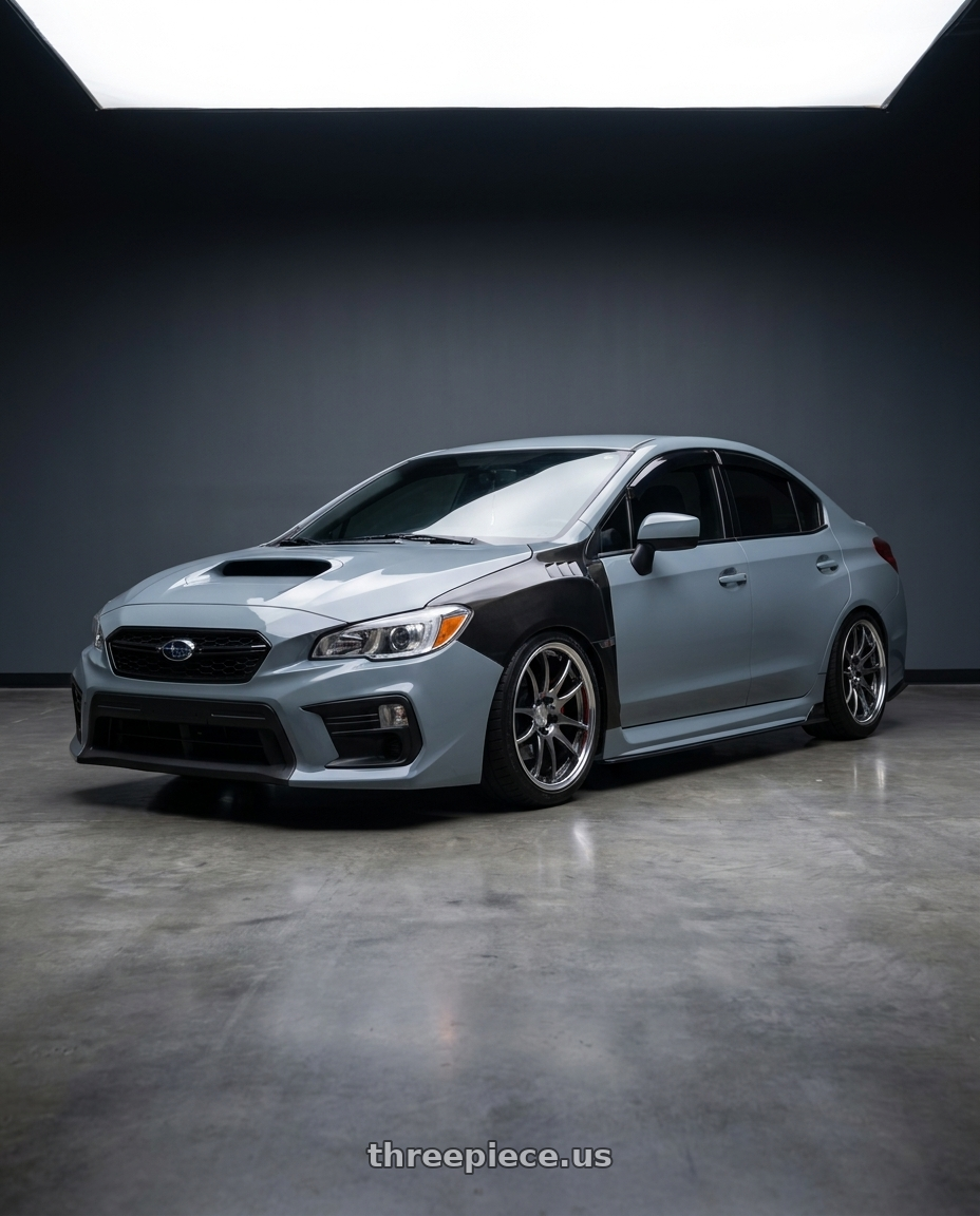 2019 Subaru Wrx series gray with Work Emotion CR2P wheels