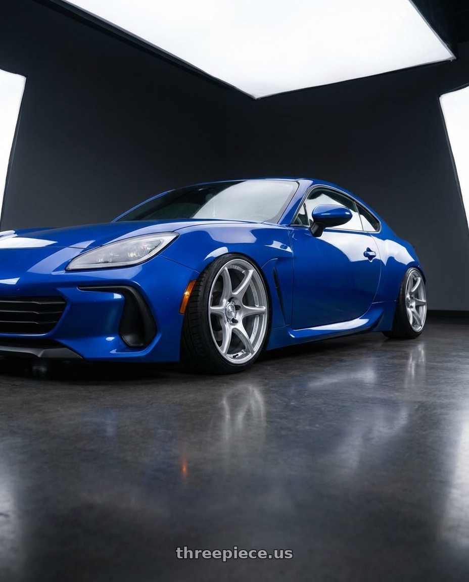 2024 Subaru BRZ with Kansei K11S Tandem 5x114.3 18x9 12 Hyper Silver wheels