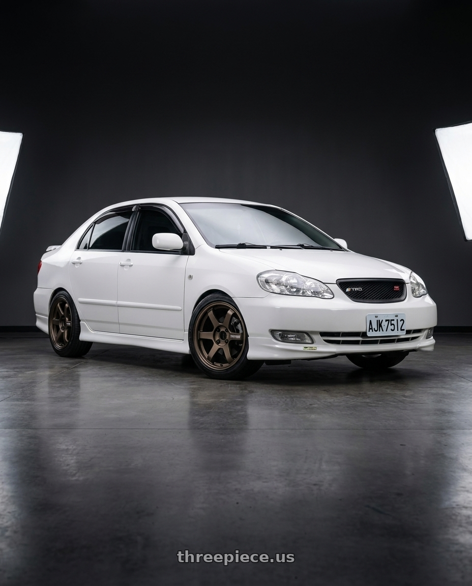 2006 corolla 9gen with Volk Racing TE37 SONIC 4x100 16x7+35 wheels