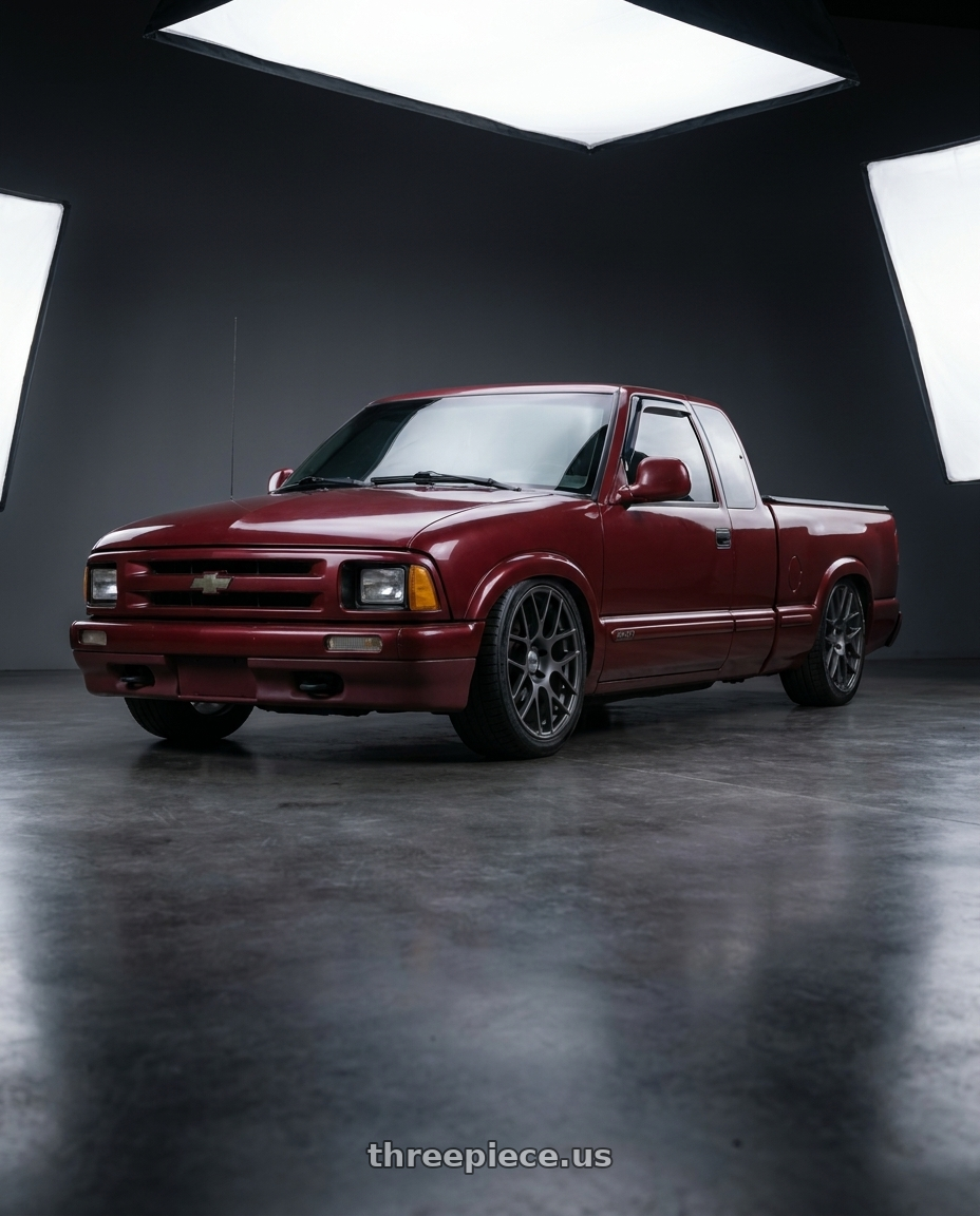 chevrolet s10 de luxe 2.5 turbo 1999 with TSW NURBURGRING 5X114.3 17X7.5 +45 MATTE GUNMETAL wheels