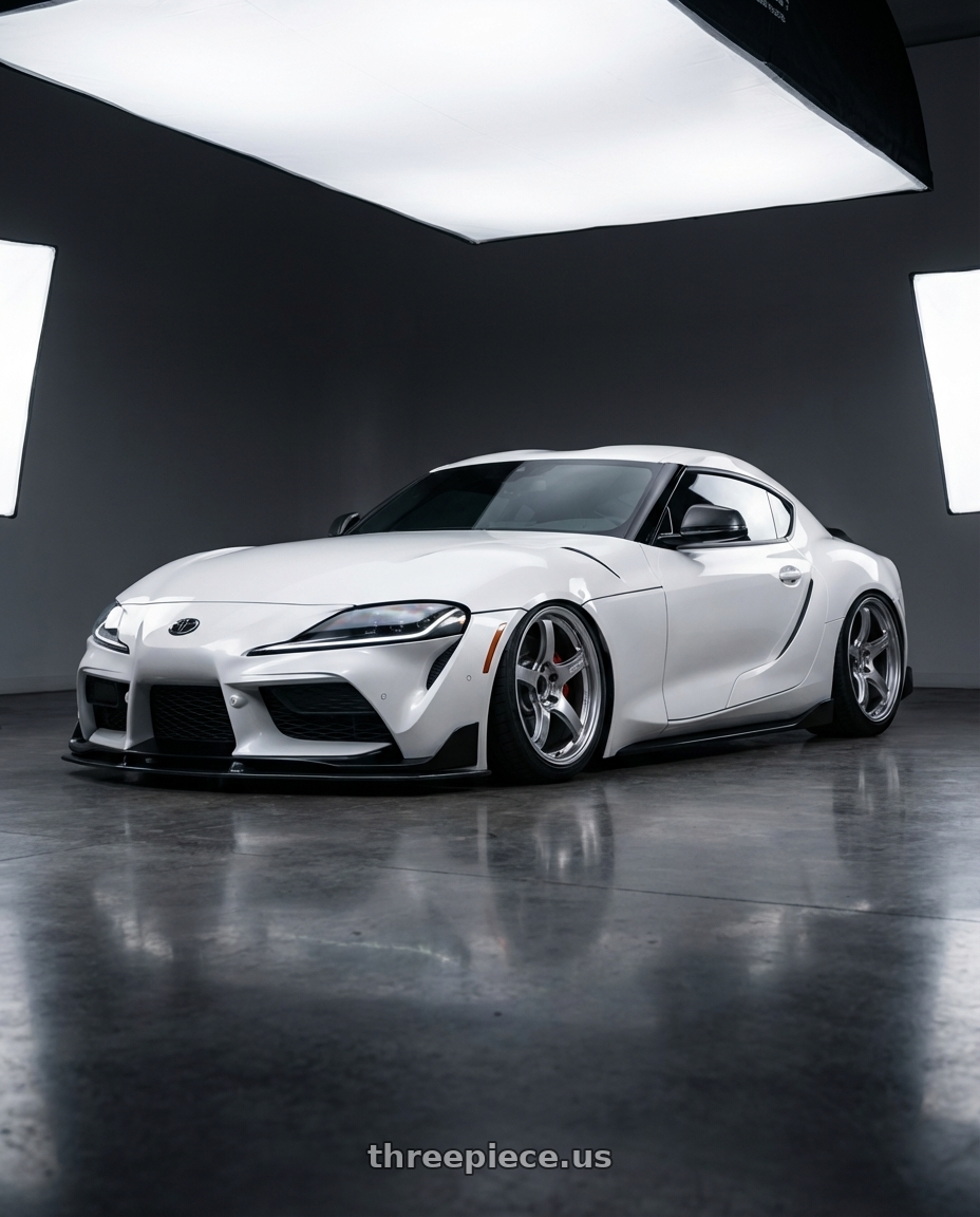 2021 Toyota Supra  with Gram Lights 57CR 5x112 19x9.5 +25 GRACE SILVER wheels