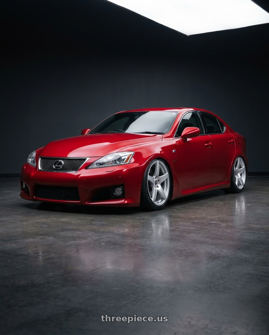 2012 Lexus IS-F with Forgestar CF5 5x114.3 19x10 +42 Gloss Silver wheels