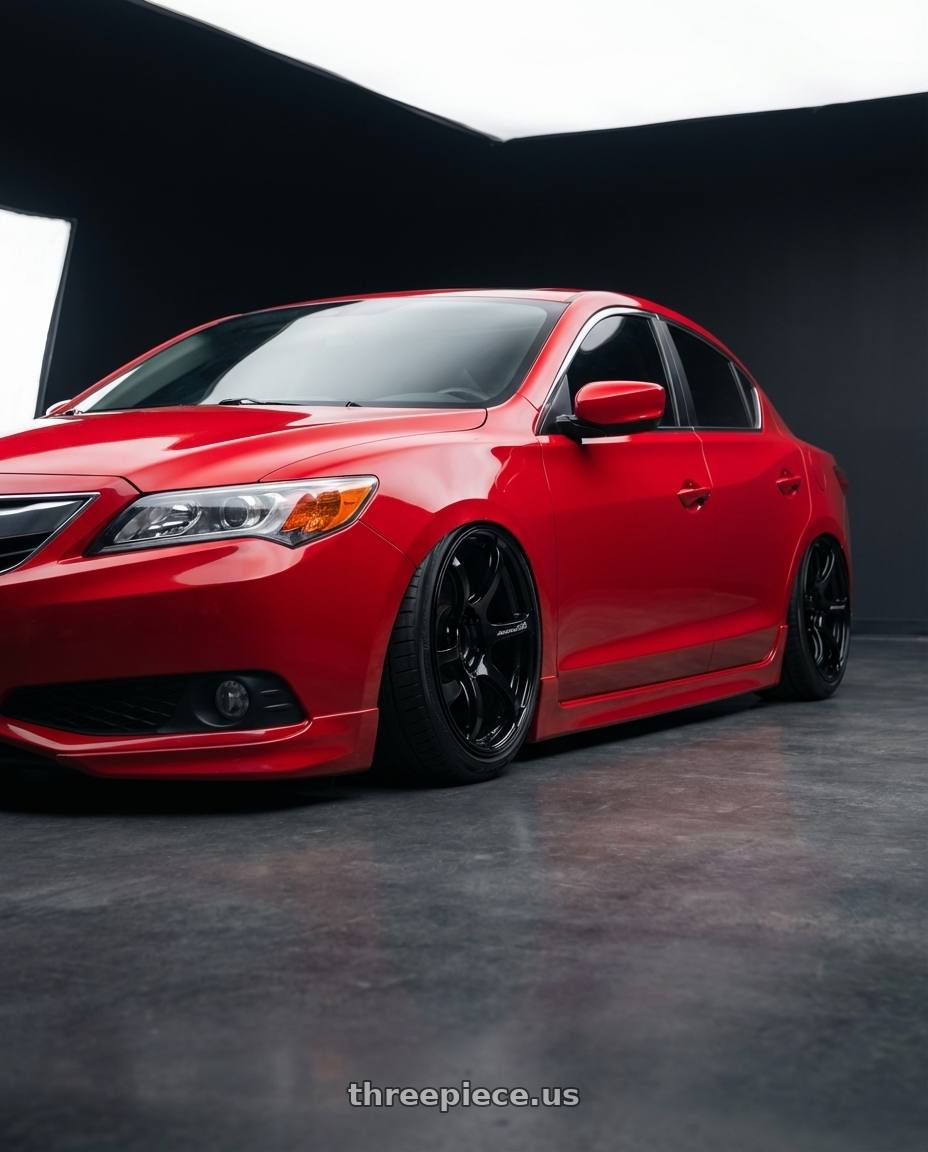2012 Acura ILX with Advan RGIII 5x114.3 18x8.5+31 Gloss Black wheels