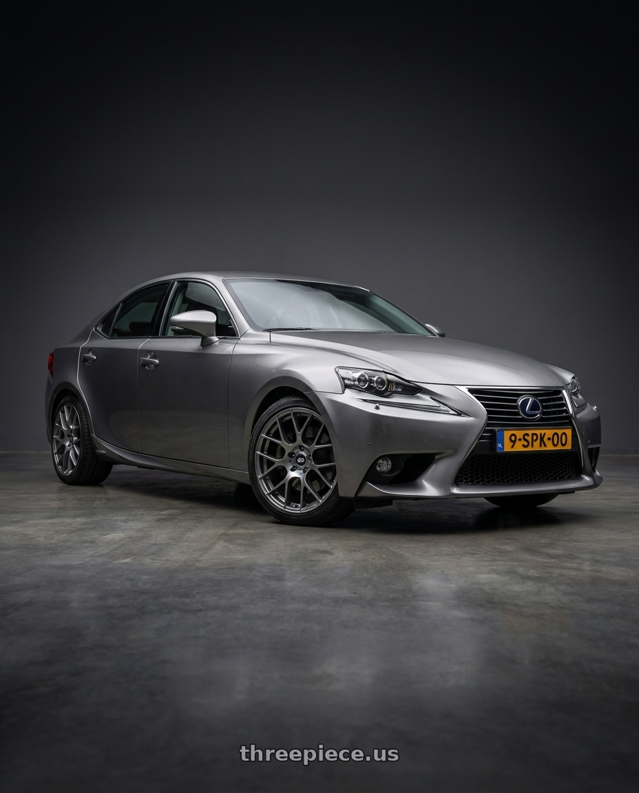 2013 Lexus is300h with Enkei Raijin 5x120 18x8+42 Gunmetal wheels