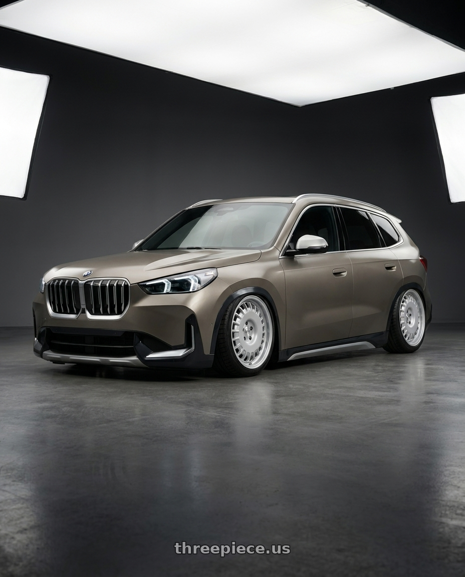2023 Bmw ix1 edrive40 with Rotiform RC205 PMF 5X112 18x8.5 +45 GLOSS SILVER wheels