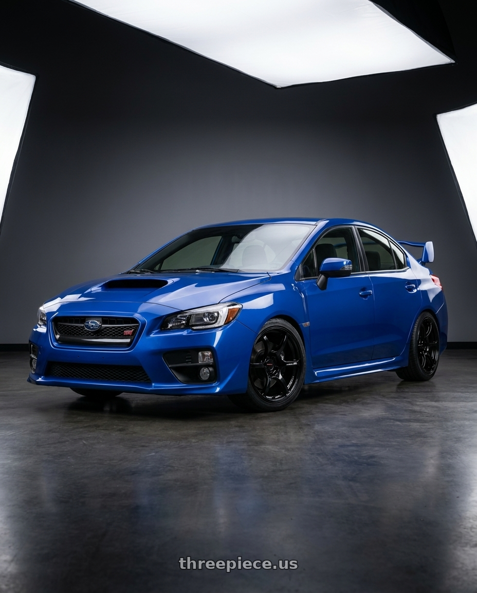 2018 Subaru WRX STI with Advan RGIII 5x114.3 18x10+35 Gloss Black wheels