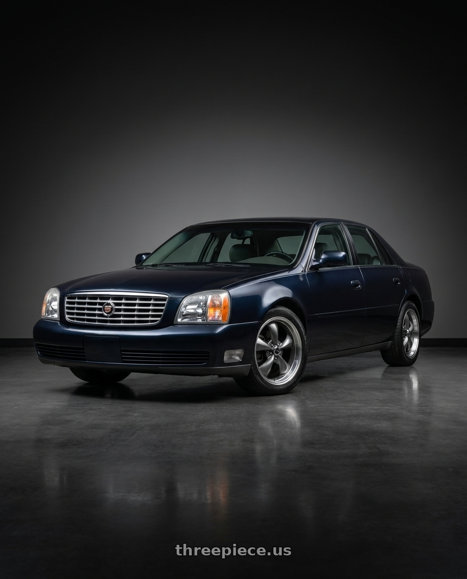 2005 Cadillac deville with American Racing AR105 TORQ THRUST M 5X115 16X7 +35 ANTHRACITE W/ MACHINED LIP wheels