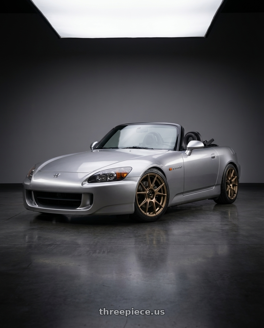 2009 Honda S2000 with Konig Ampliform 5x114.3 17x8+40 Gloss Bronze wheels