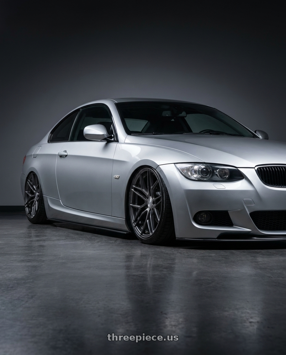 2012 BMW 3 Series E92 with Avant Garde Wheels M520R 5X120 19x8.5 +34 Dark Graphite Metallic wheels