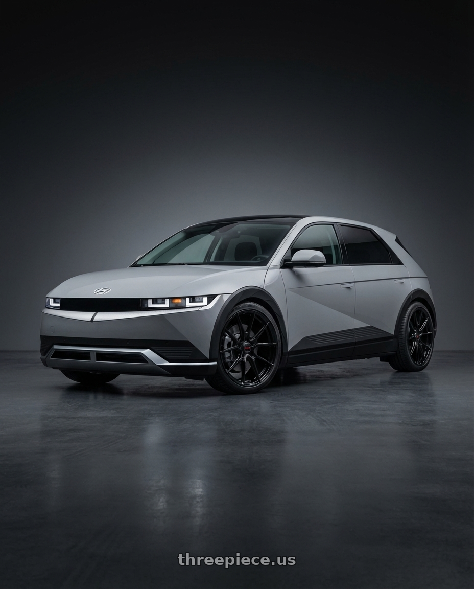 2024 Hyundai Ioniq 5 N with Vossen x Novitec NF10 21x9.5in - 5x114.3 BP - ET38 - Gloss Black Ferrari 296 Front Wheel - F-AFP-332-F01-C25 wheels