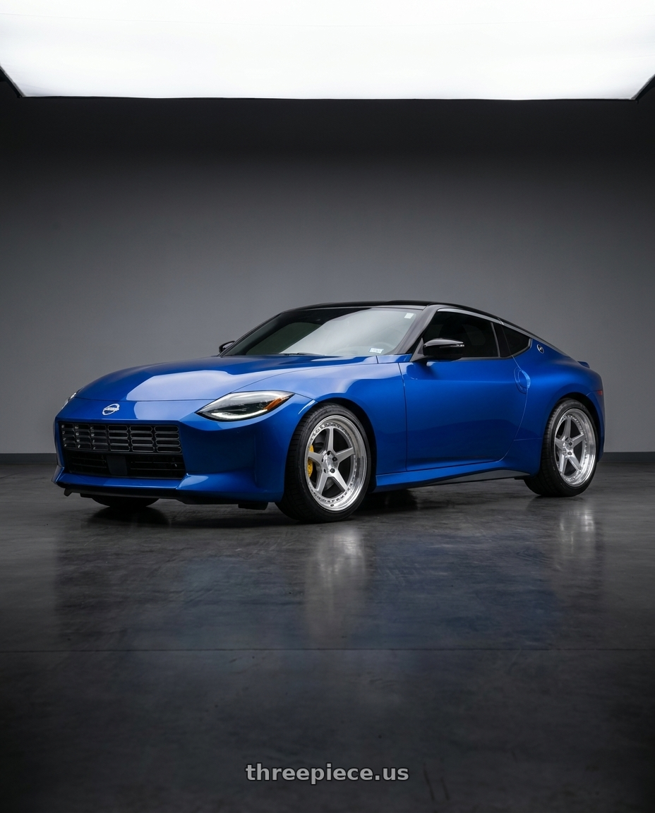 2024 Nissan Z with Aodhan DS09 5x114.3 19x9.5+22 Silver w/Machined Face wheels