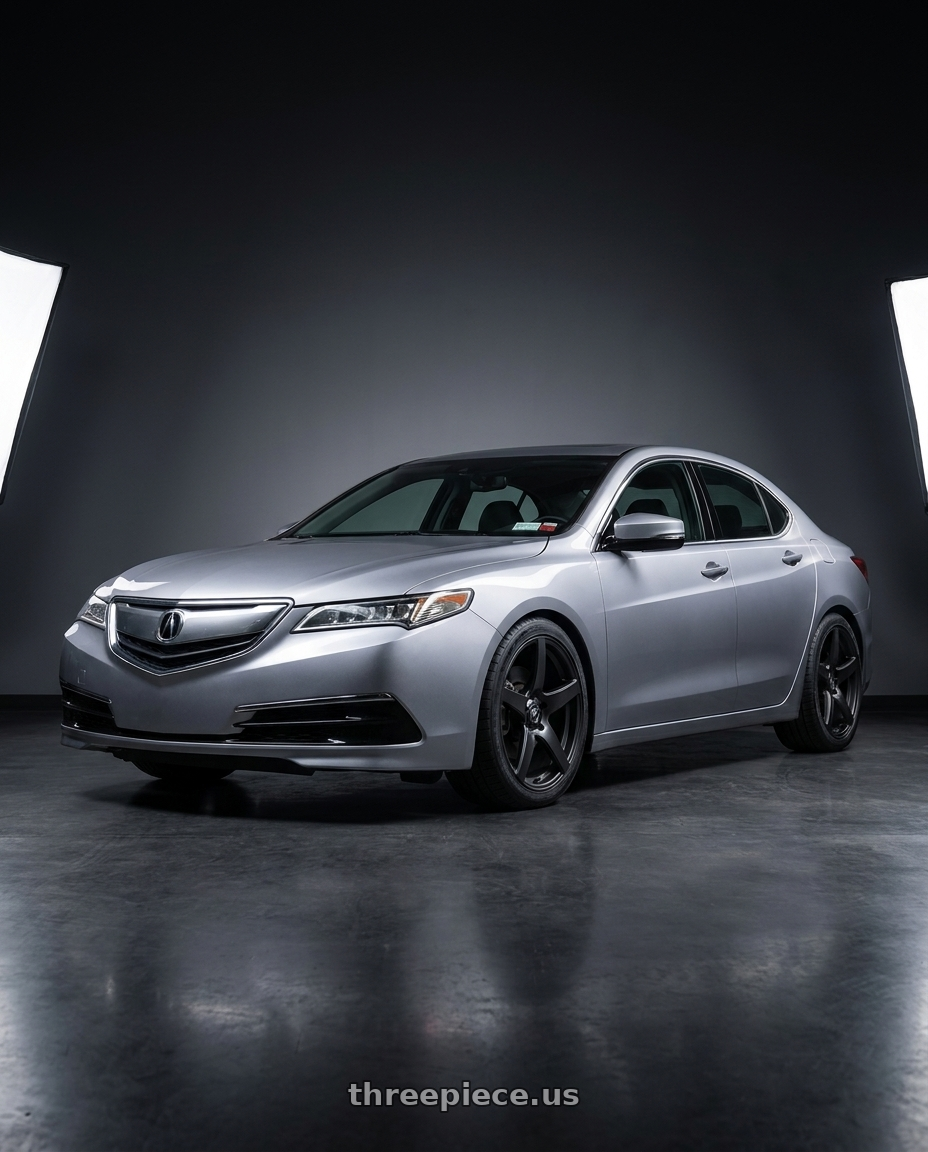 2019 Acura TLX with Forgestar CF5 5x114.3 19x9 +35 Satin Black wheels