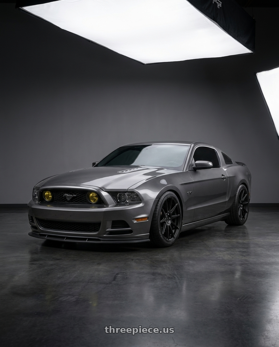 2014 ford mustang with Niche 1PC M147 ESSEN 5X114.3 20X9 +35 MATTE BLACK wheels