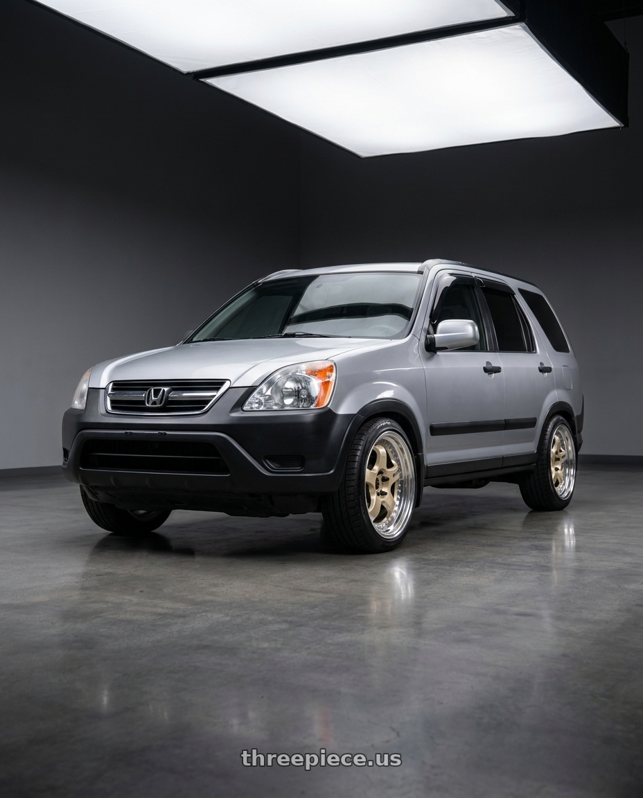 2003 Honda crv with Work Meister S1 3P 5x114.3 17x8+36 W Disk Bright Buff Finish wheels