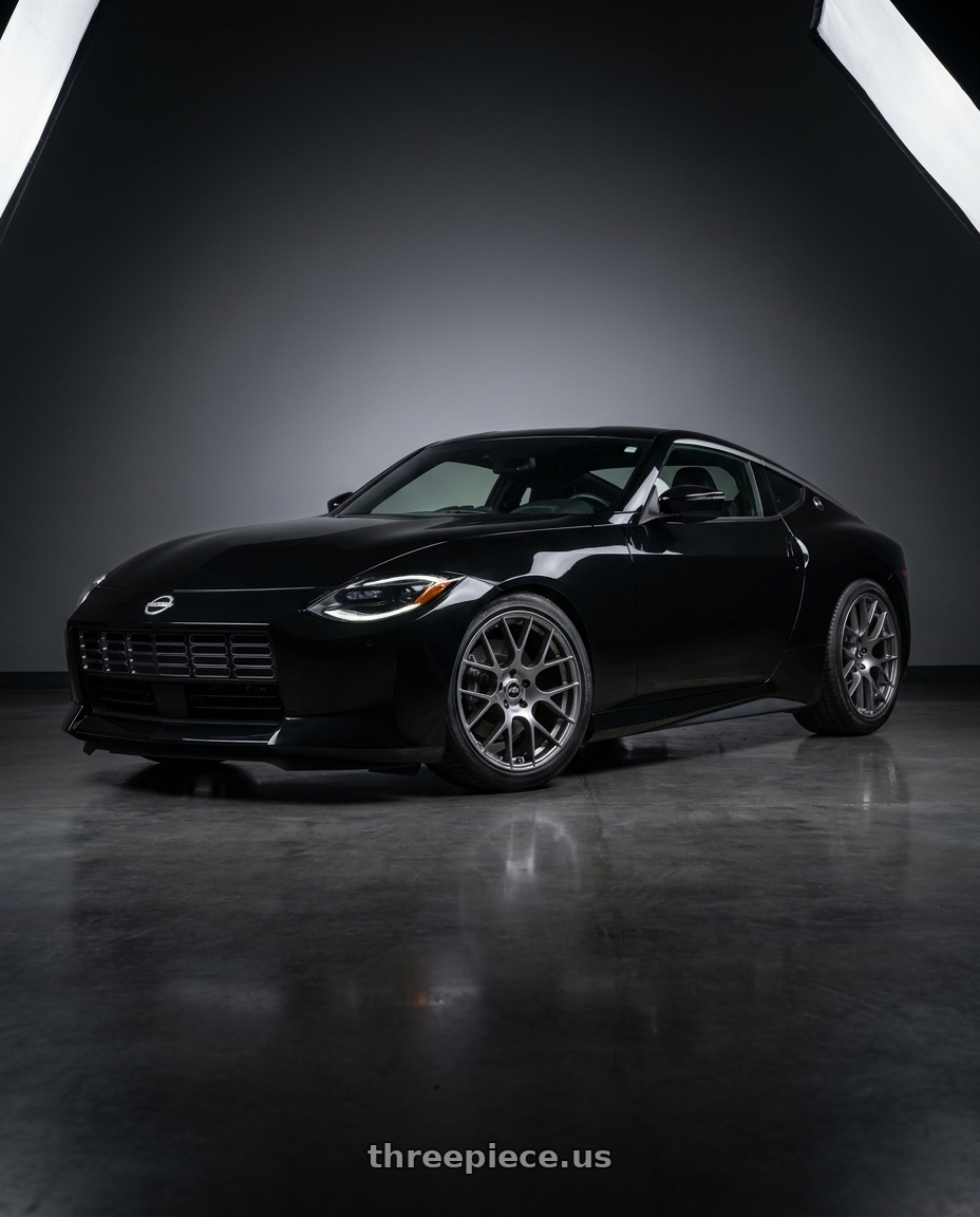 2024 Nissan Z Sport with Enkei Raijin 5x120 18x8.5+38 Titanium Gray wheels