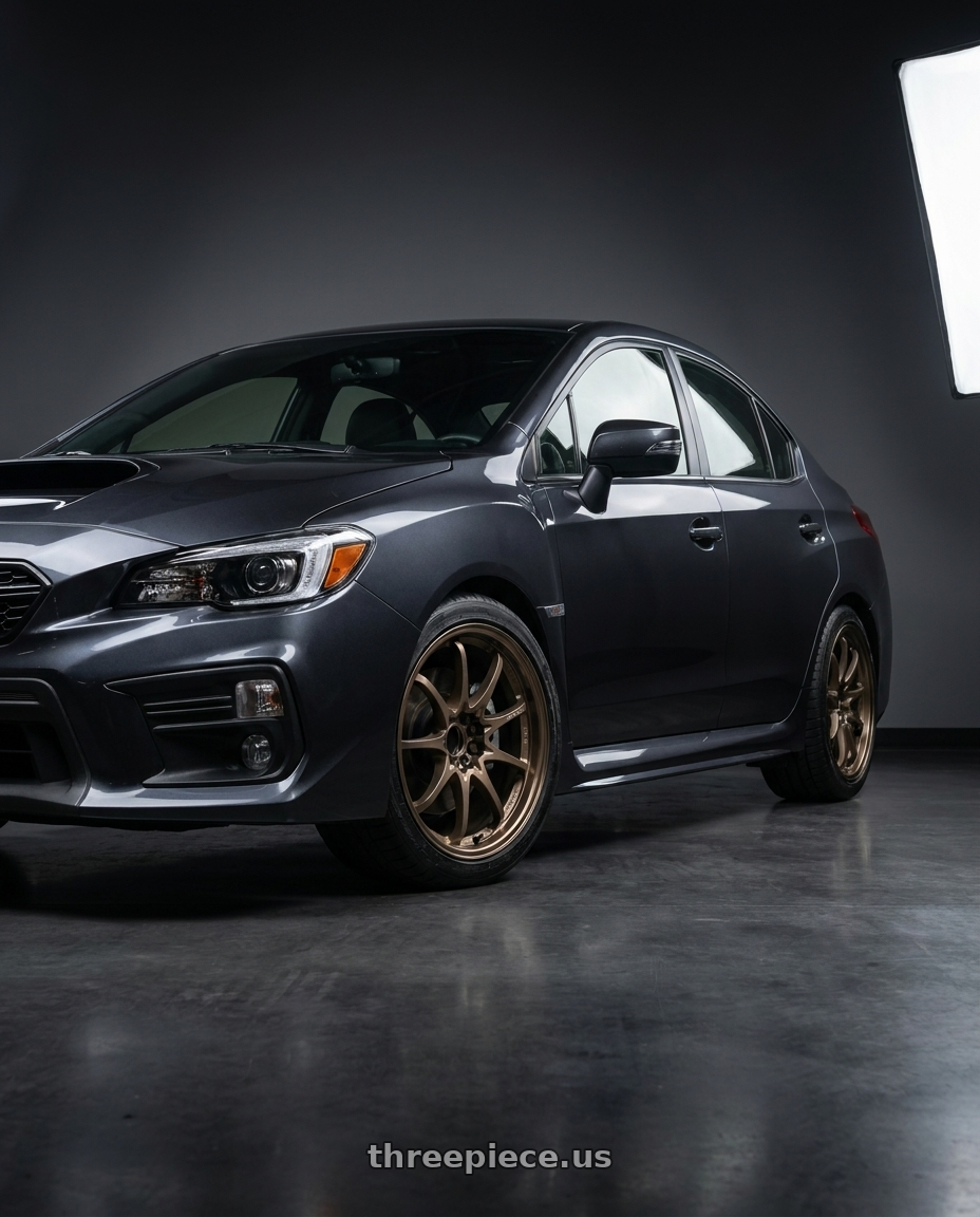 2018 Subaru WRX Limited with Volk Racing CE28N-PLUS 5x114.3 18x9.5+38 Shining Bronze Metal wheels