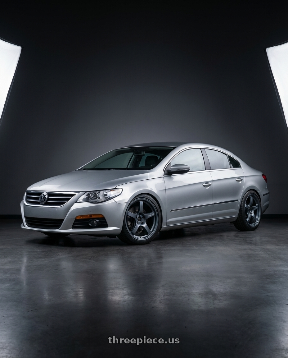 2015 Volkswagen CC with Gram Lights 57CR 5x112 19x8.5+45 Gunblue II wheels