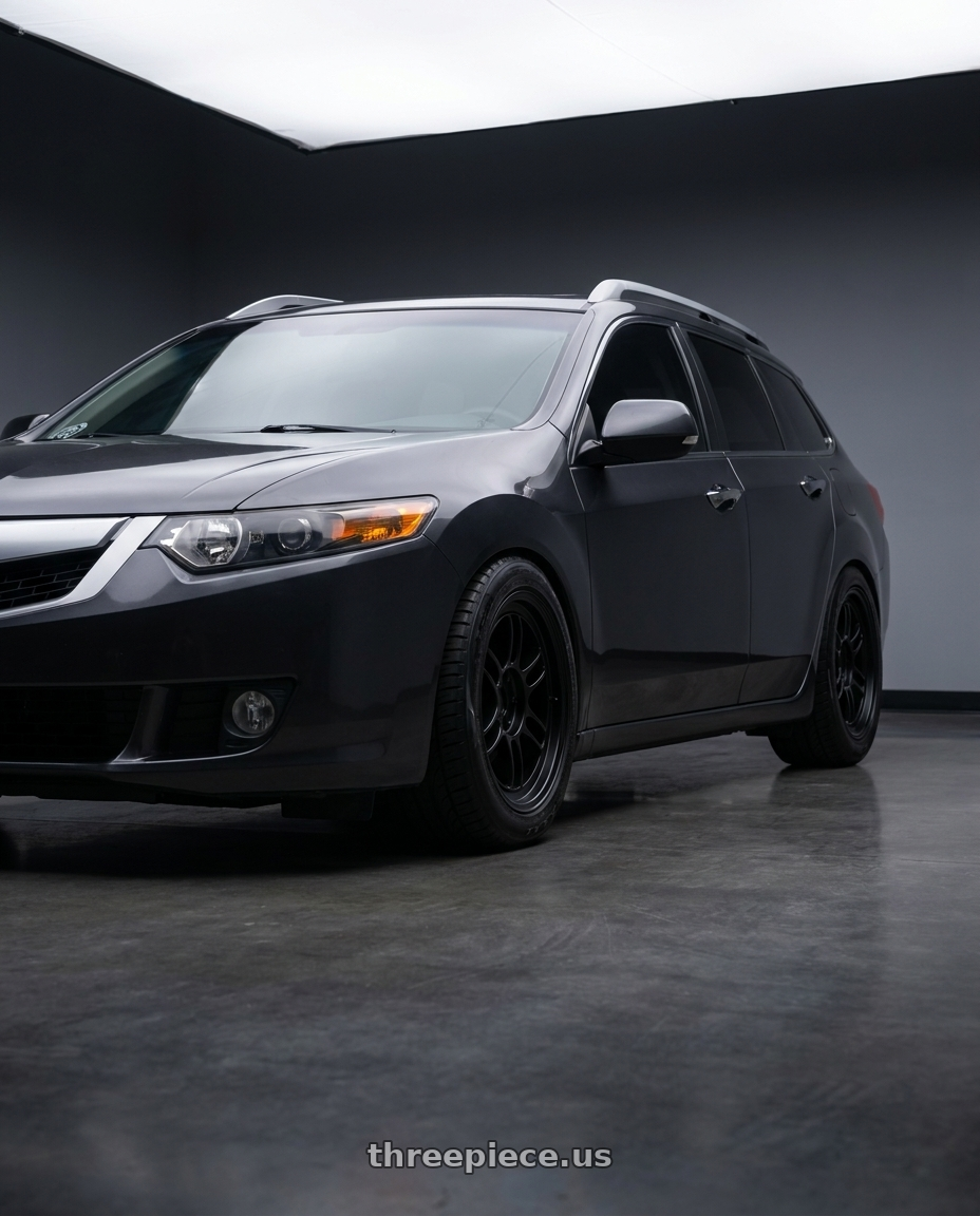 2012 Acura tsx base with Enkei RPF1 5x114.3 17x8+45 Matte Black wheels