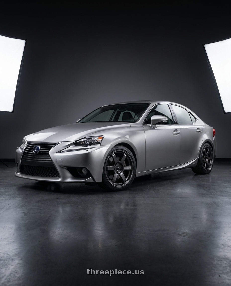 2013 Lexus IS300h with Volk Racing TE37 Saga S-Plus 5x114.3 18x8.5+35 Diamond Dark Gunmetal wheels