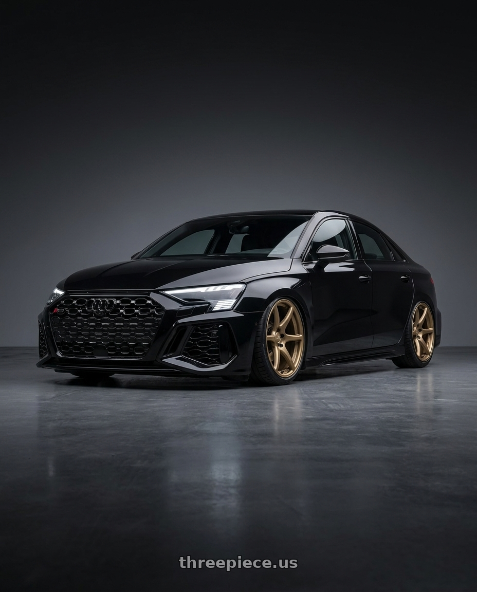 2022 Audi RS3 8Y with Kansei K11B Tandem 5X112 19x9.5 22 Bronze wheels